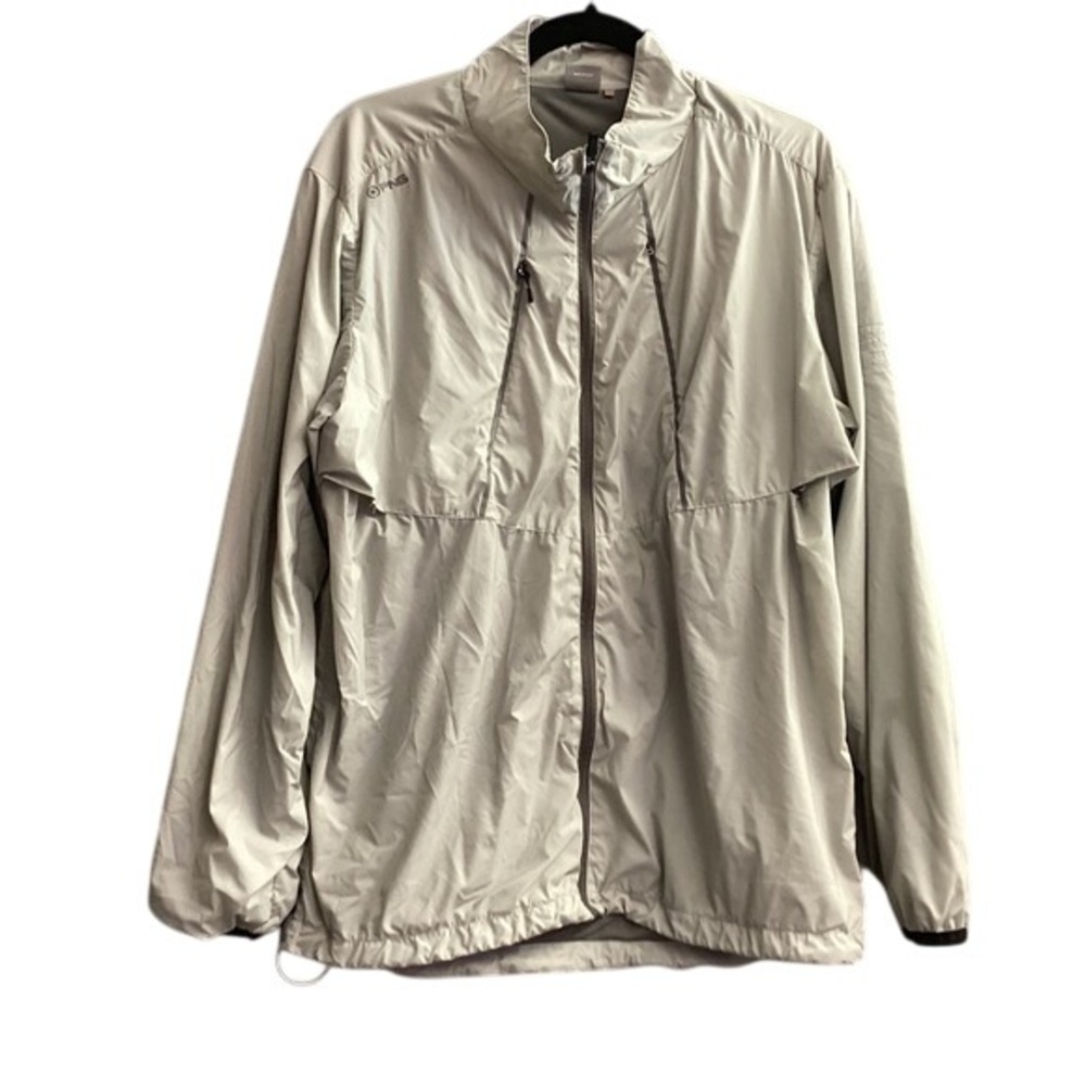 PING Sensorwarm Golf Windbreaker‎ Lightweight Full Zip Jacket Gray L